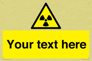 Custom Radioactive Material Sign